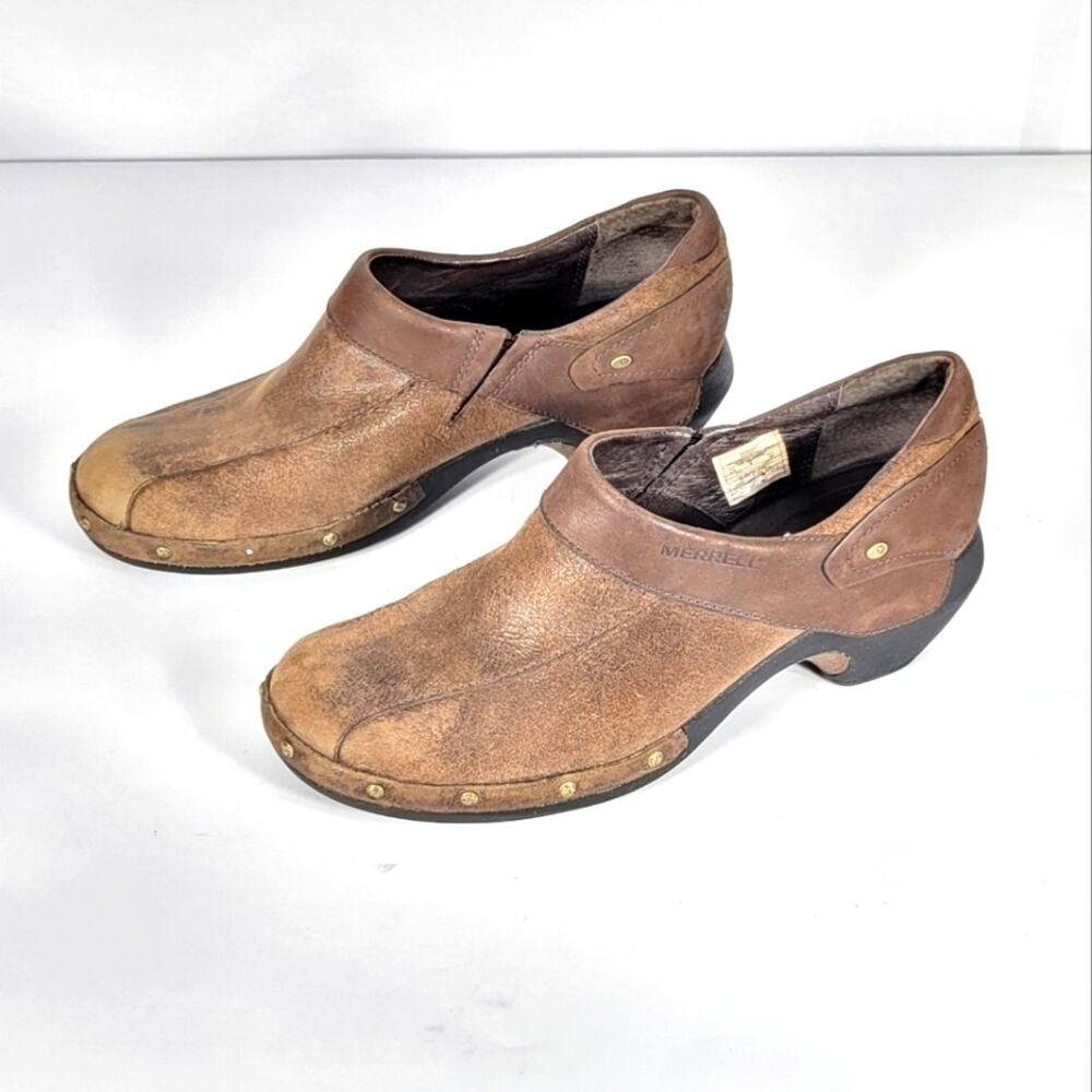 Merrell Espesso Women's Brown Casual Clogs Shoes Size 8.5